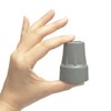 Crutch Tips, Replacement Medical Drive Cane Tips, 7/8 Inch, Gray,
