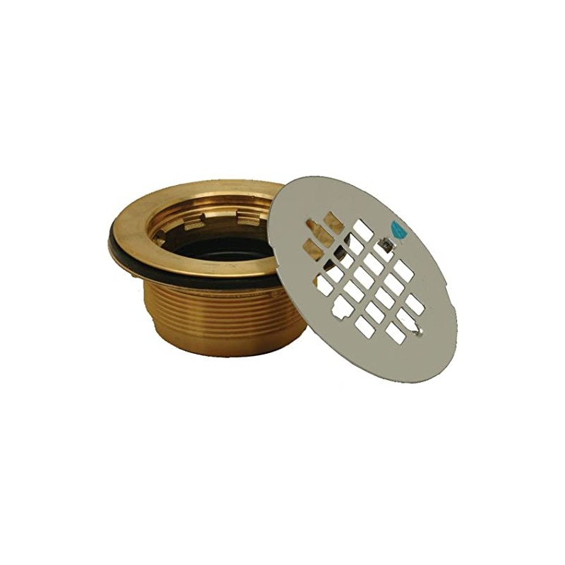 PROFLO PF140NC 4-1/4" Shower Drain Strainer with 2" Brass No-Caulk