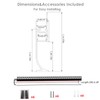 Besseto Black Baseboard LED Aluminum Channel,3 x 2m Toe Kick