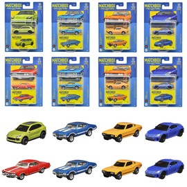 Matchbox 986W-GBJ48 Collector's Assortment, 8 Pieces, Sold in Box, Vehicle Toy, Mini Car, 3 Years Old and Up Multi,
