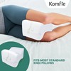Komfie Bamboo Knee Pillow Cover - Replacement Leg Pillow Case