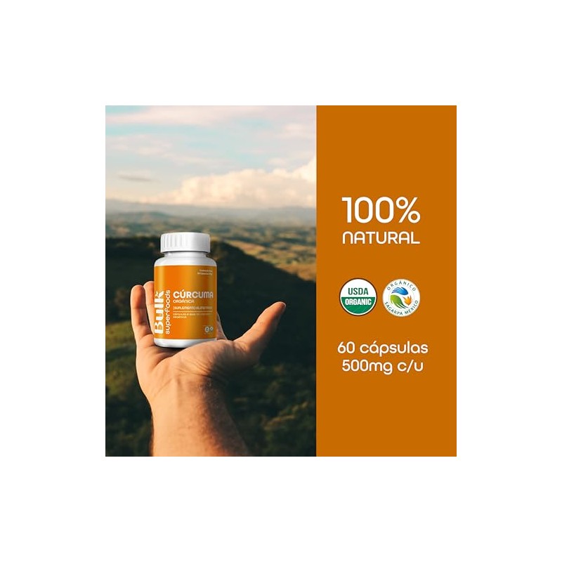 BULK SUPERFOODS Cúrcuma Suplemento Alimenticio 100 Natural