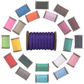 Fms All Purpose Solid Braid Cord for Crafts, Sports, Landscaping, Horse Tack, Pets & Decor (Purple)(5/8 inch x 25 feet) Made in USA