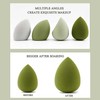 BWI Esponjas de Maquillaje para Base 4 Pack con Estuche