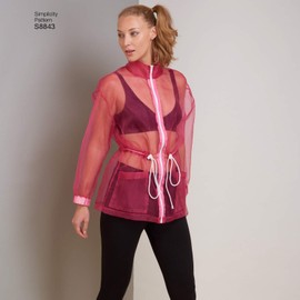 Simplicity Pattern S8843 Misses' Anorak Jacket, BB (L-XL-XXL)