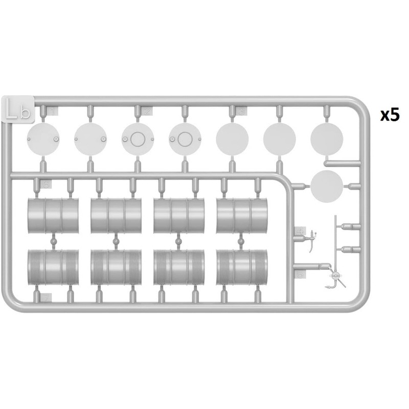 Mini Art 550049009 Oil Barrels Shaped Paint 1:48