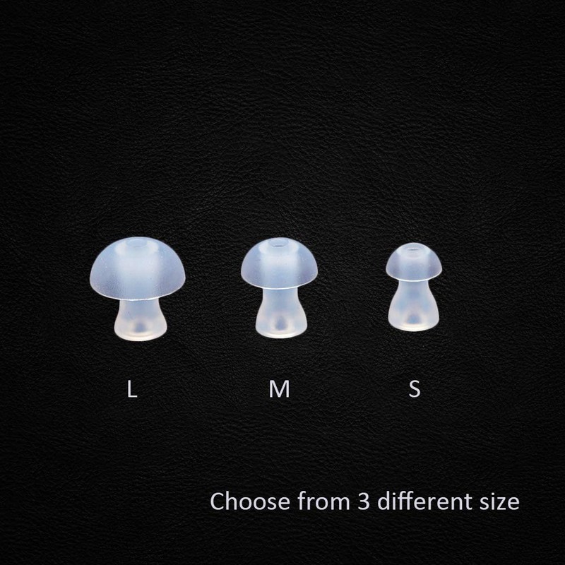 （6pcs/lot） Hearing Aid Ear Tips Silicone Earplug Domes for BTE,ITE