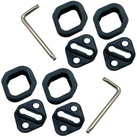 MARUHADO Toyota Rubber Door Striker Covers for Toyota Rubber Noise Reducing Alphard Vellfire Noah Voxy Door Lock Cover 2 Sets (4pcs)