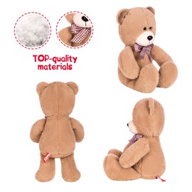 FANCY Teddy Bear Cuddly Toy 29 cm Teddy Plush Stuffed Toy Cute Plush Funny Gift for Children and Adults, Girls and Boys
