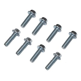 A-Team Performance - 4L60e Transmission to LS Engine Bell Housing Bolts Small Engine Car Kit - Compatible with GM Parts Automatic and Manual Small Block LS LT LS1 LS2 T56 4L60 551652 Silver Set of 8