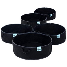 your GEAR Grow Bag Plant Bag 5 Pieces in 5 L, 11 L, 20 L, 30 L, 60 L or 2 Pieces in 190 L Plant Bag Made of Felt Non-Woven Fabric Planter with Carry Handles