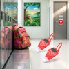 2Pcs Strawberry Empty Travel Hand Sanitizer Bottle, Silicone Sleeve Refillable