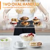 MAONAME Acrylic Serving Tray with Handles, 20"x16" Rectangular Clear Tray,