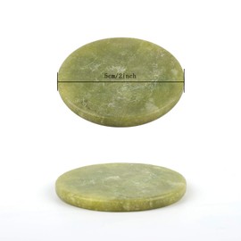 Belerry 5 Pcs Eyelash Extension Jade Stones Glue Stone Holders Fake EyeLash Base 2 Inch