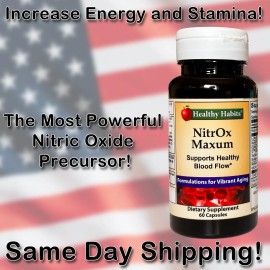healthyhabits Nitric Oxide Precursor for men for healthy blood flow 60 cap L-Citrulline based