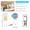 TZHILAN G9 LED Bulb, 6W (60W Halogen Equivalent),110V-130V, G9 Base