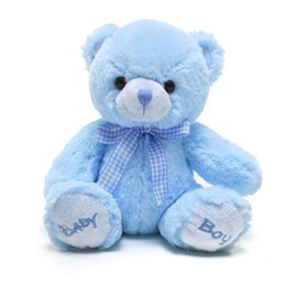 Plushland Adorable Teddy Bear for Babies 9 Inches Plush Stuffed Animal Toy for Girls and Boys Ideal Gift for Valentines Day, Christmas, Birthday and Holidays (Blue)