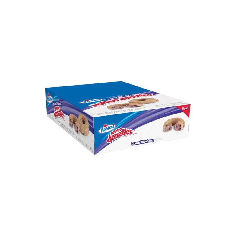 HOSTESS DONETTES GLAZED BLUEBERRY - Jumbo 6/2pk
