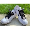 Black Satin Ribbon Shoelaces 142cm / 56" Long replament aces