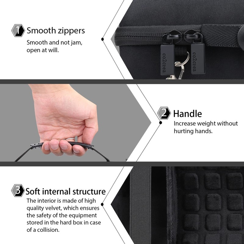 co2CREA Hard Travel Case Replacement for JBL Charge 4 /