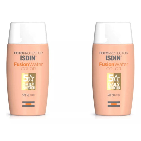 Isdin 2 Pack: Fotoprotector Isdin Fusion Water Color Fps50+ 50 Ml