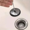 Universal Bath Plug with Chain, Bathroom Sink Plug Replacement Drain