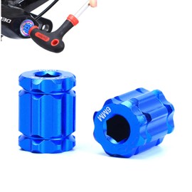 VrotQyn 2-Pack Crank Adjusting Cap Set with Bike Crank Removal Tool – M20 Crankset Cover Screws Compatibility for HollowTech XT/XTR Road & MTB Bikes – Crank Puller Tool for Easy Installation