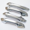 CYAuto Carbon Fiber Chrome Exterior Door Handle Cover Trims for