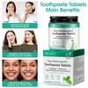 150 Toothpaste Tablets, Nano Hydroxyapatite Toothpaste, Chewable Toothpaste Tablet, Peppermint