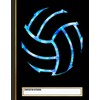 Volleyball stuff attire tie dye Composition Notebook