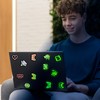 70 Pcs Glow in The Dark Neon Game Kids Stickers,