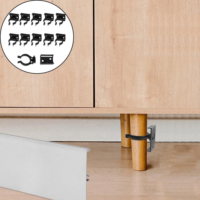 XPEX Kitchen skirting board clips, strip clips for skirting board,
