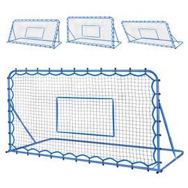 Winthai 7x3.7FT Soccer Rebounder Net, Quick-Switch Angle Soccer Training for Control Passing Practice, Easy Setup Rebounder Gifts Aids & Equipment for Kids,Teens & Adults