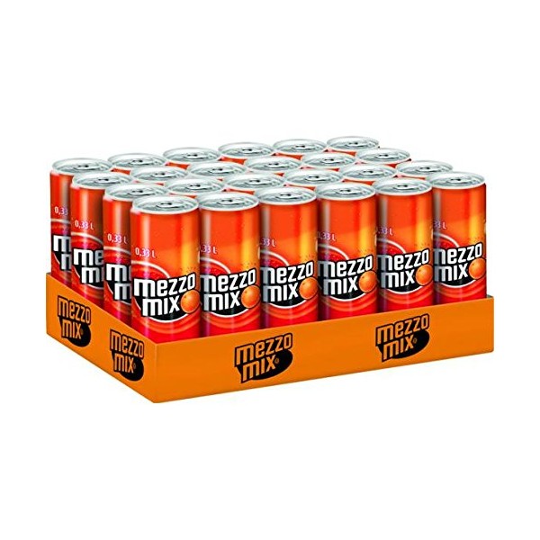 Mezzo Mix Classic - Cola & Orange Soda - CASE of 24 x 0.33 l