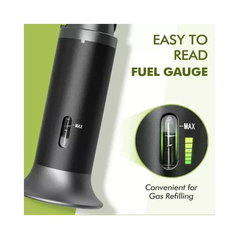 Homitt Butane Torch with Fuel Gauge, Refillable Soldering Cooking Torch