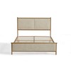 Dolonm Upholstered Full Size Platform Bed Frame, with Headboard and