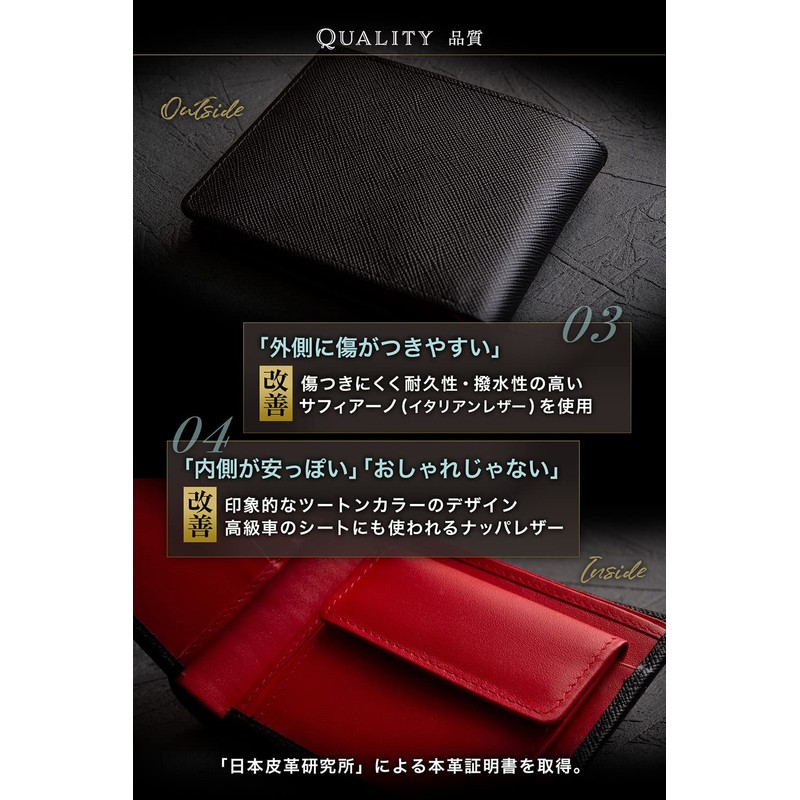 Men's Bi-fold Wallet, Lightning, Genuine Leather, Large Capacity, Bi-fold Wallet,