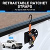 Forccord 2-Pcs Retractable Ratchet Straps Fit for 2015-2025 2026 Ford