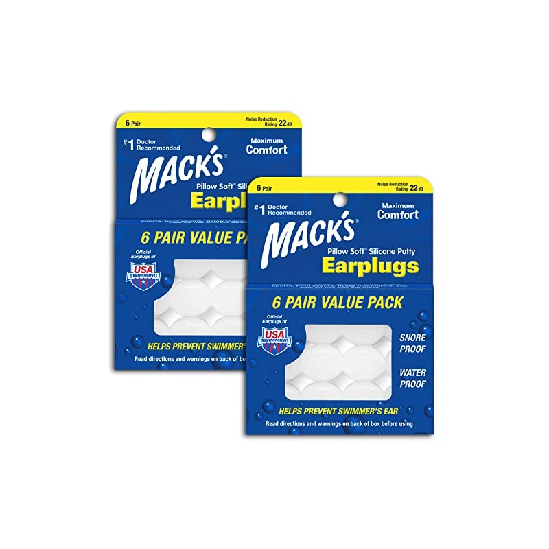 Mack's Pillow Soft Silicone Earplugs, Value Pack - The Original