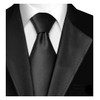 Moda Di Raza Black Tie, Ties for Men, Silk Finish