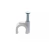 Unbranded Round Cable Clip Cable Clip 8mm Nail-in Clip for