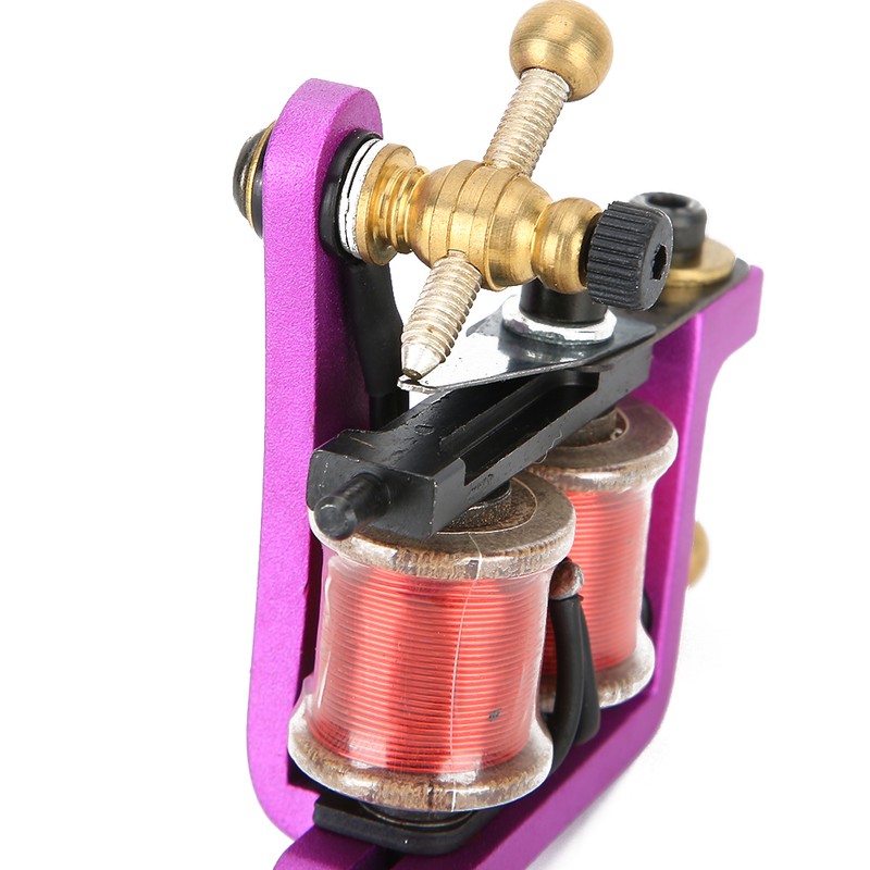 Space Aluminum 12 Wraps Coil Tattoo Machine Body Art Liner