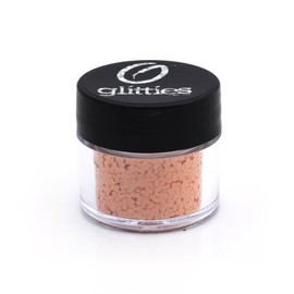GLITTIES - Just Peachy - (.040") - Vibrant Orange Opaque Hexagon Glitter - Solvent Resistant Nail Glitter for Gel, Acrylic, Nail Polish, Nail Art Supplies - Made in The USA - (10 Grams)