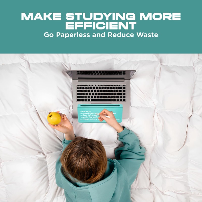 Shwet Vibes Glass Desktop Whiteboard for Quick Notes & Reminder