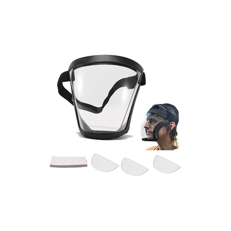 Escudo Facial Ajustable Policarbonato TAIYANYU Anti-vaho (2 pzas)