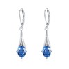 ABIGY Women's Drop Earrings 925 Sterling Silver December Birthstone Earrings