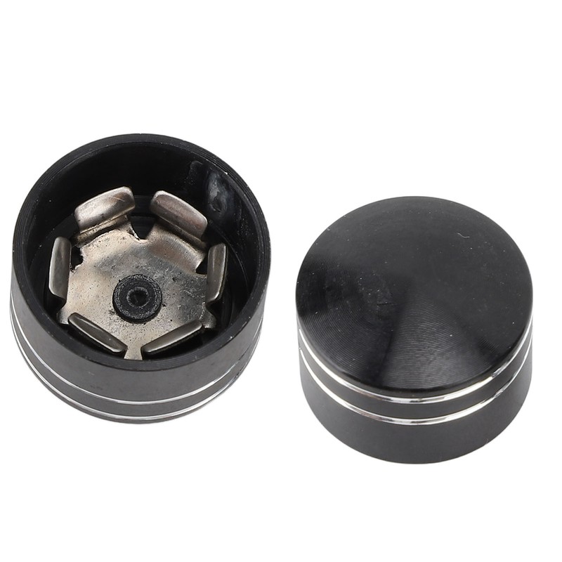 10PCS Motorcycle Head Bolt Cover CNC Aluminum Black Round Grooved