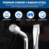 Tongze 19mm Tire Iron Lug Wrench: L-type Lug Nut Wrench