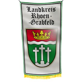 Bayern Landkreis Rhoen-Grabfeld Germany 3x5 feet Flag Banner Vivid Color Double Stitched Brass Grommets (Rhoen-Grabfeld)
