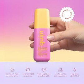 Quiin Niacinamide Glow Cream  Crema Facial Ligera con Niacinamida, Avena y Miel que Hidrata Profundamente y Deja la Piel Suave y Radiante  50 ml      